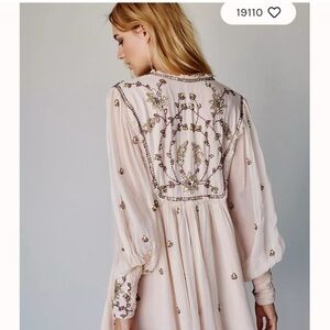 Free People Light Pink Boho Dress